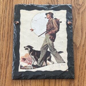 Rustic Hunter and Dog Wall Art